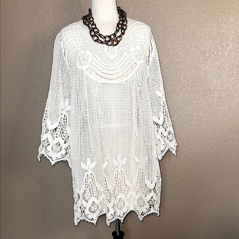 Soft Surroundings Crochet Top